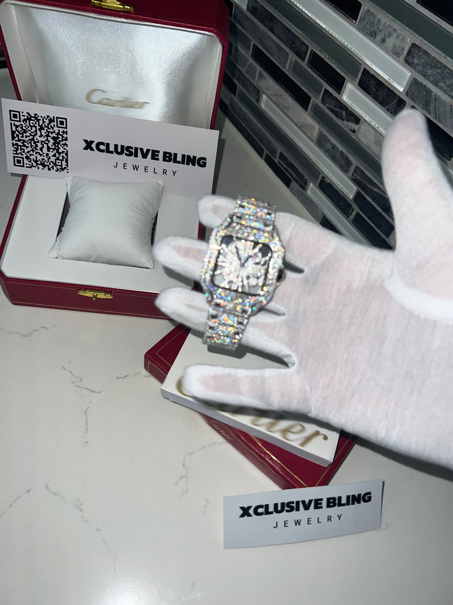 41MM Skeleton Fully Ice Out VVS Moissanites💎
